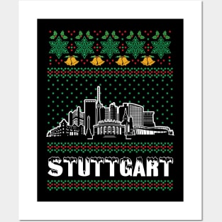 Stuttgart Germany Ugly Christmas Posters and Art